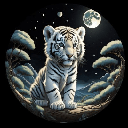 Baby White Tiger Moon $BBYWHTETGRMN Logo