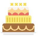 Birthday Cake BDAY Logotipo