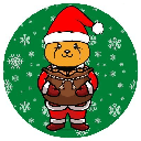 Christmas Floki FLOC Logotipo