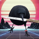 crow with knife CAW Logo