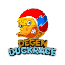 DegenDuckRace $QUACK ロゴ