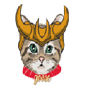 Goose Loki Cat GCAT Logotipo