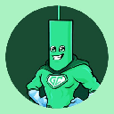 Green Candle Man CANDLE Logo
