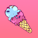 Ice Cream ICE 심벌 마크