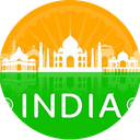 India Coin INDIA Logotipo