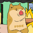 Pige Inu PIGE Logotipo