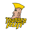 Thunder Run THUNDRR 심벌 마크