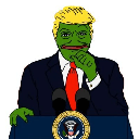 Trump Pepe TRUMPEPE ロゴ