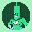 Green Candle Man CANDLE