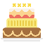 Birthday Cake BDAY Logo