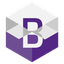 Bitcoin White BTW Logotipo