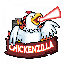 Chicken Zilla CHKN Logotipo