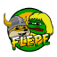Floki VS Pepe FLEPE ロゴ