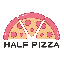 HalfPizza PIZA логотип