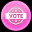 Pink Vote PIT Logotipo