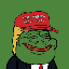 Trump Pepe PEPEMAGA ロゴ